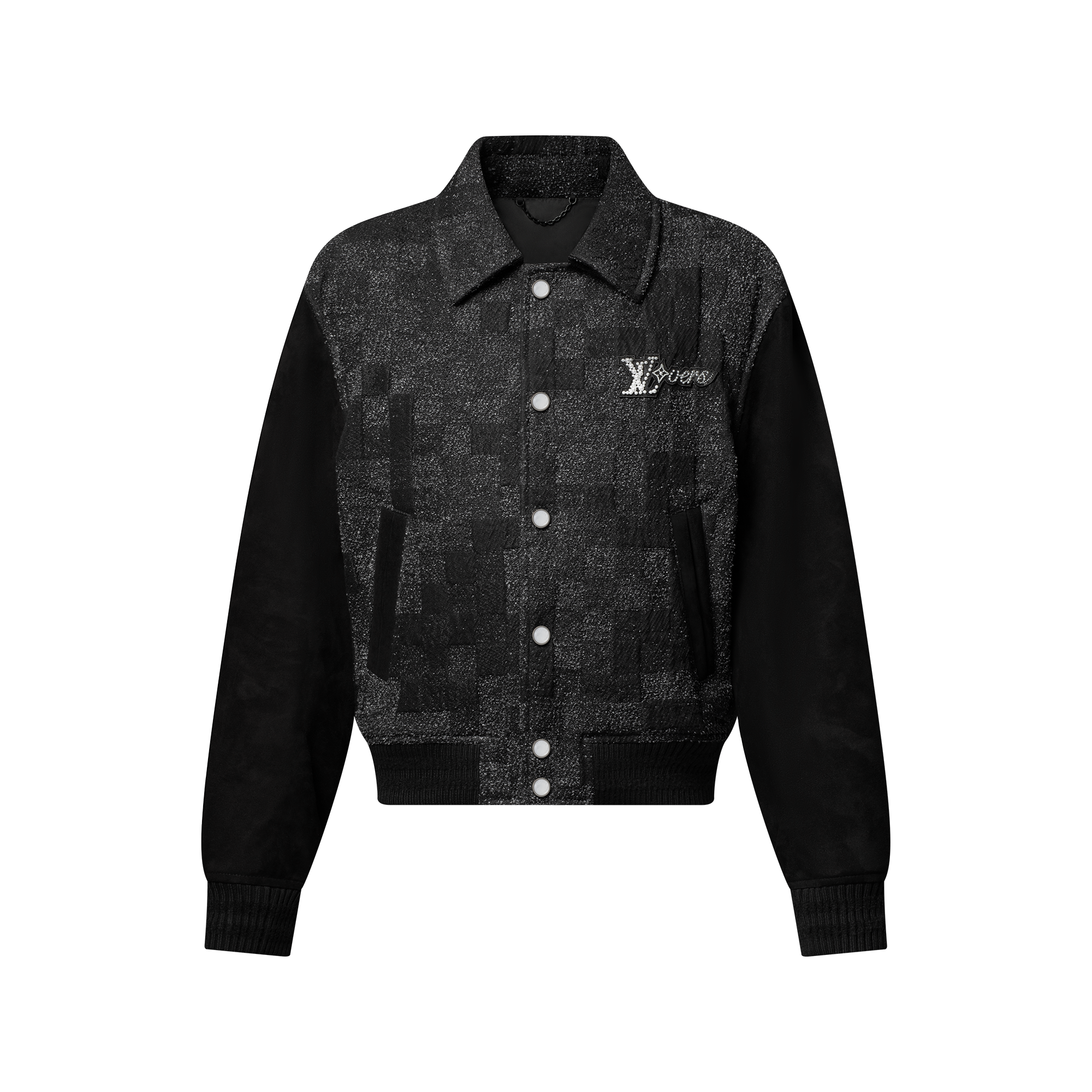【専用】Louis Vuitton ブラック ジャケット メンズ新作*LV* ラムスキンブルゾンジャケット ブラック 1AHVM (Louis
